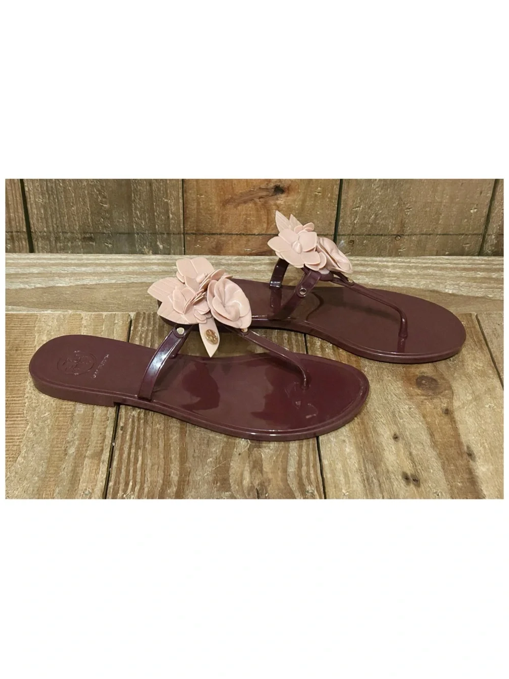 Tory Burch burgundy pink